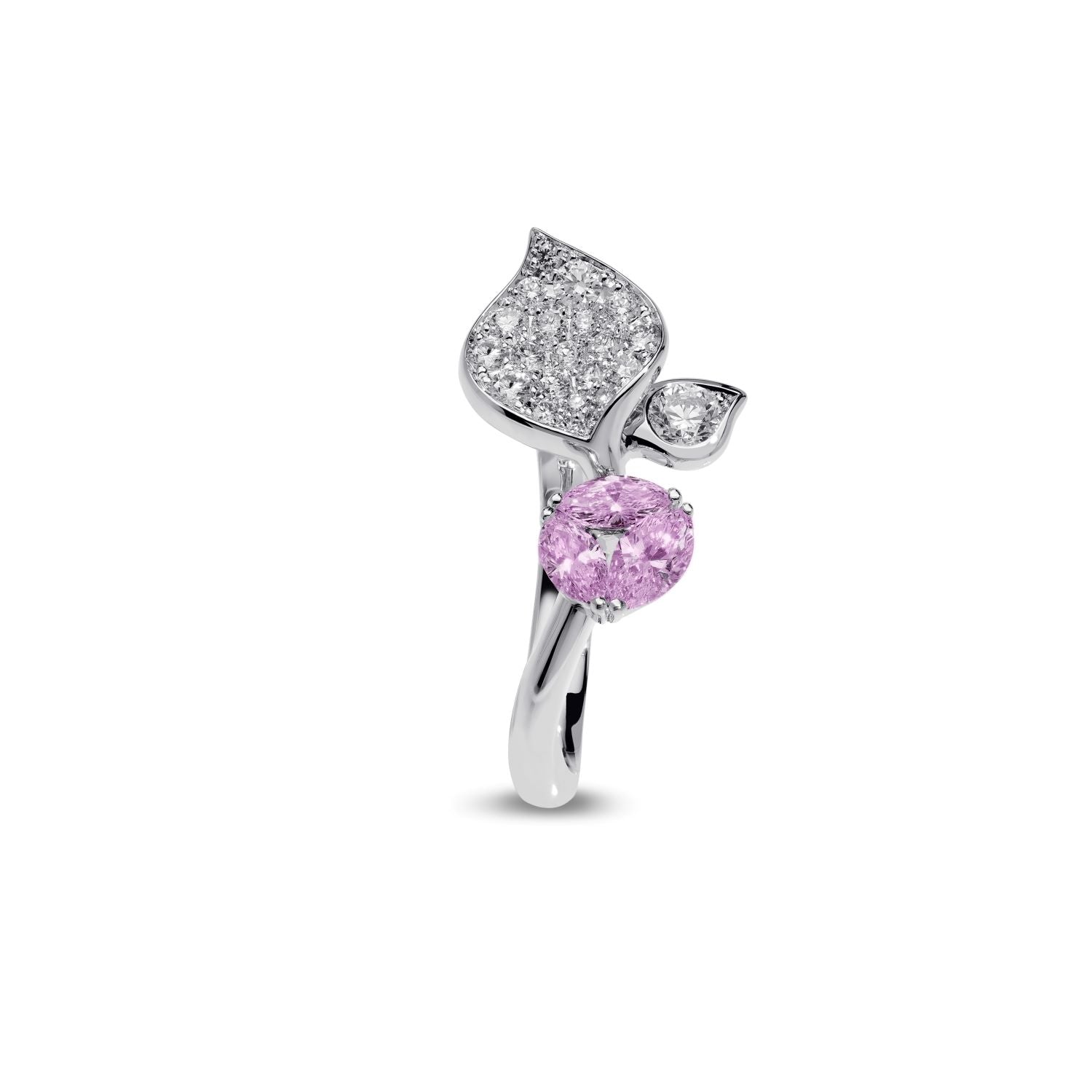 small Ring with pink sapphire