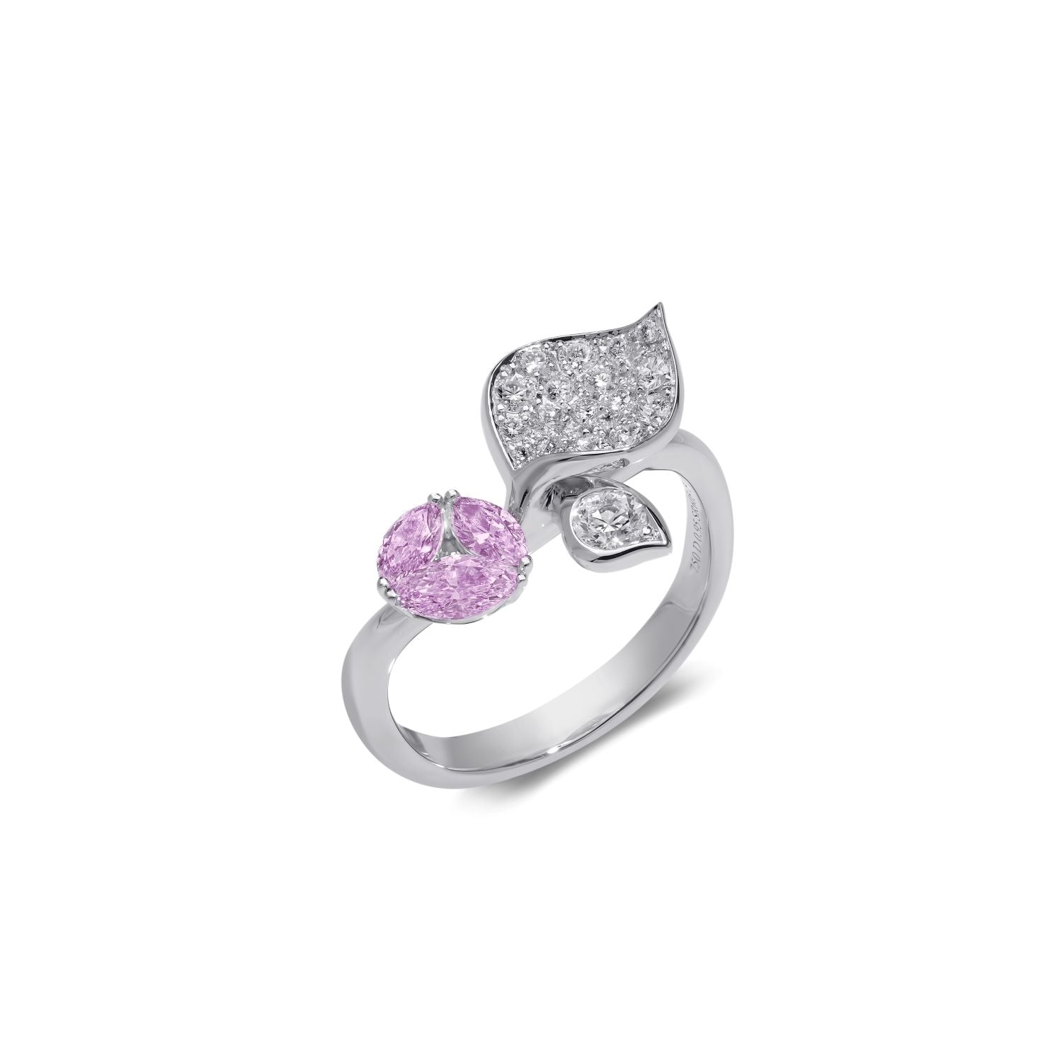 small Ring with pink sapphire