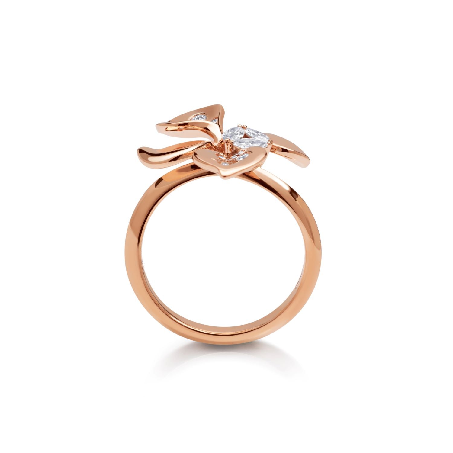 Ring with Diamond Drops