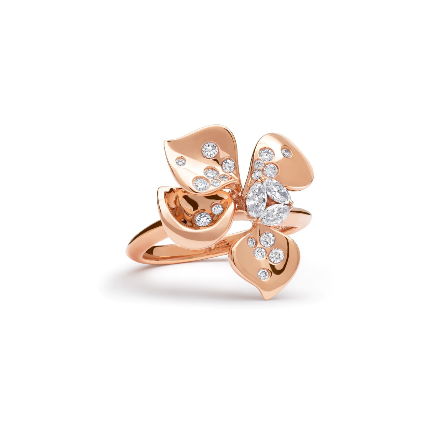 Ring with Diamond Drops