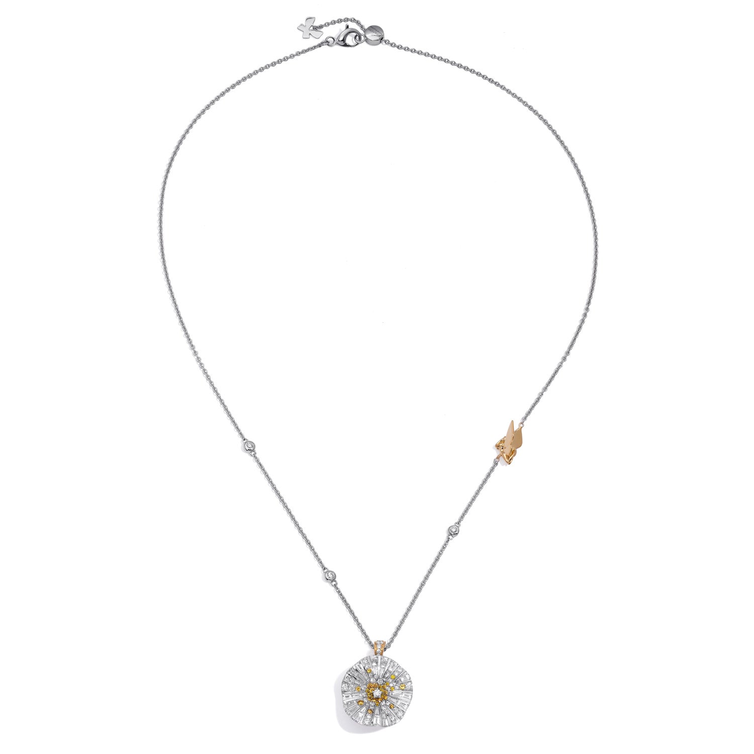 BELLE Necklace with yellow Diamonds