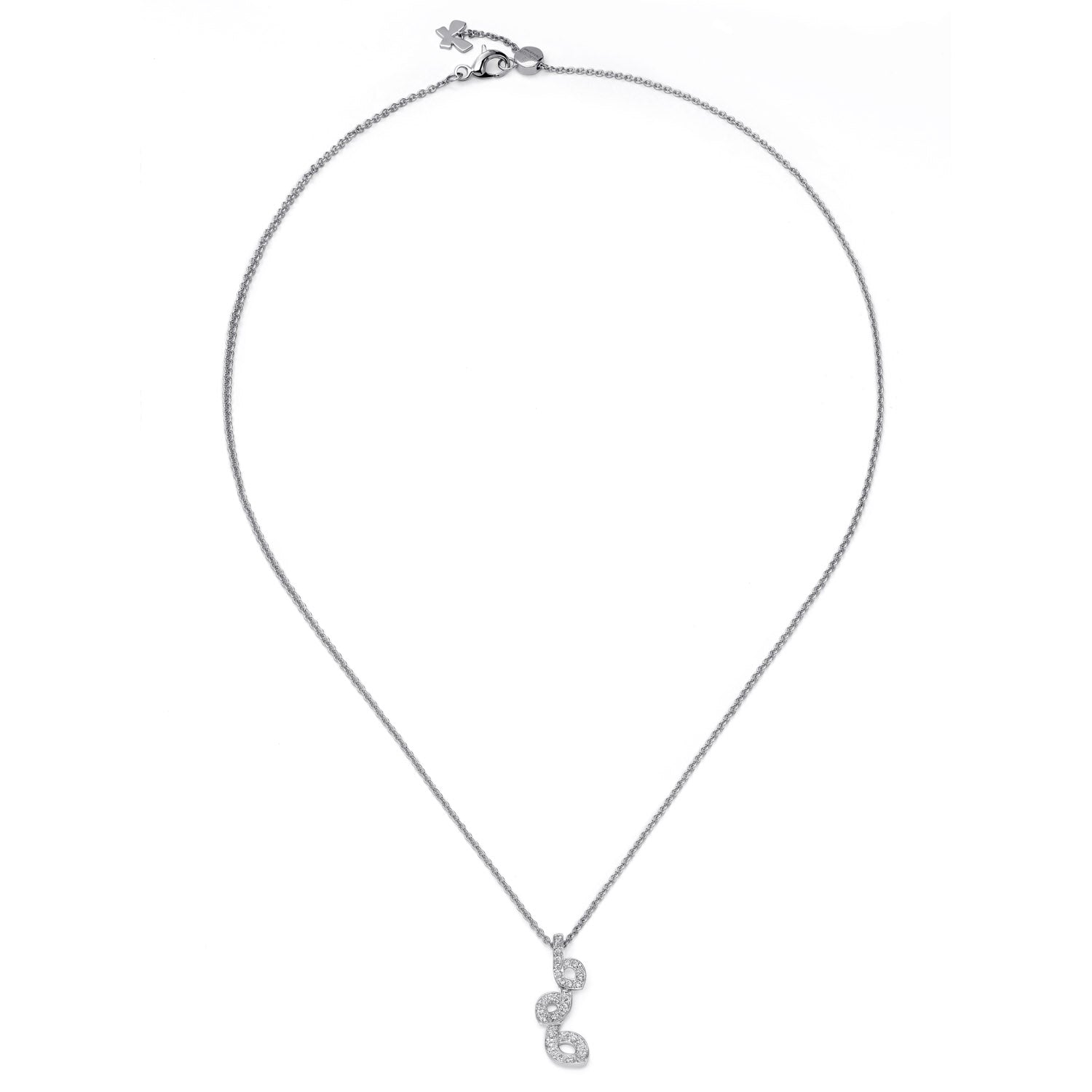 kleine Halskette mit Diamanten