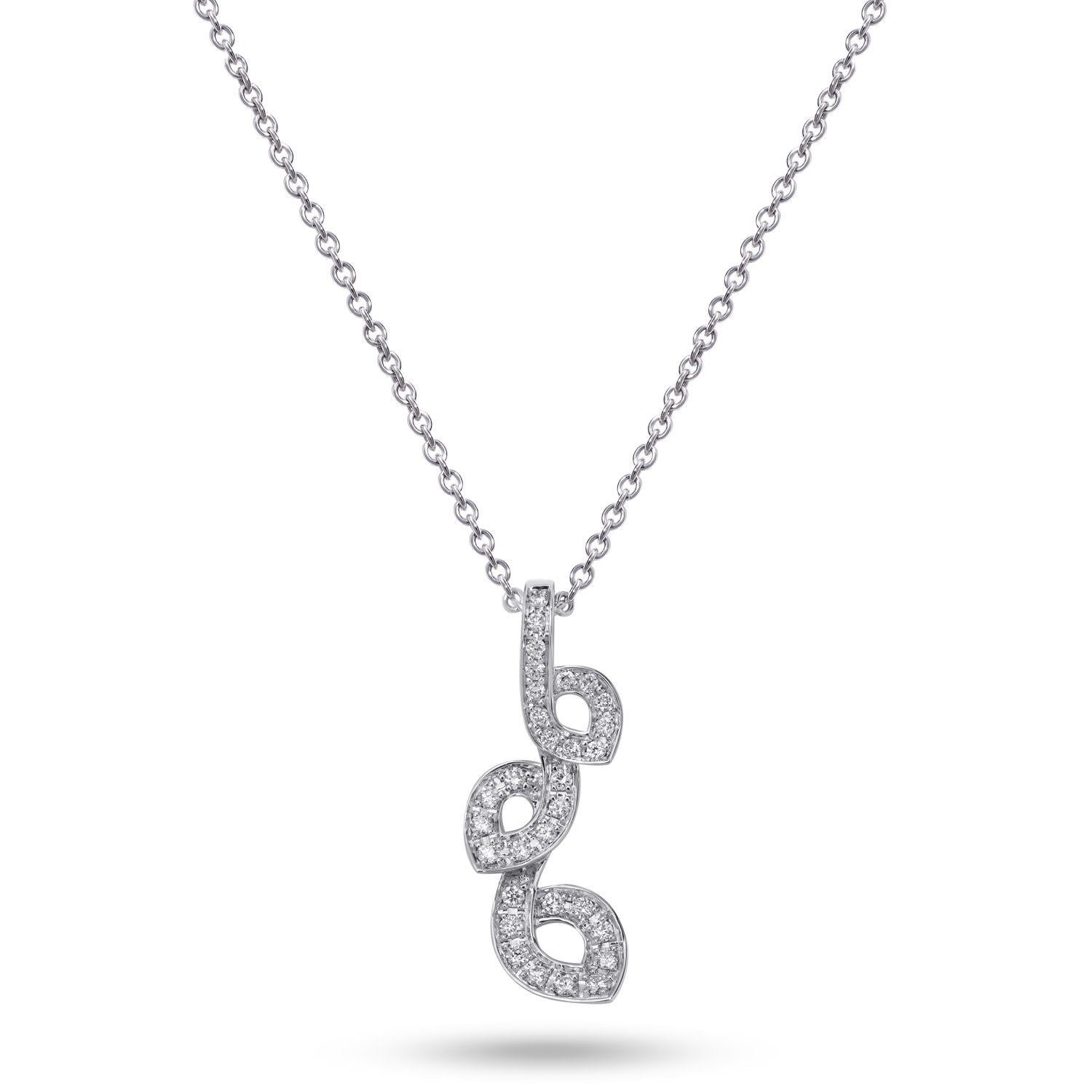 kleine Halskette mit Diamanten