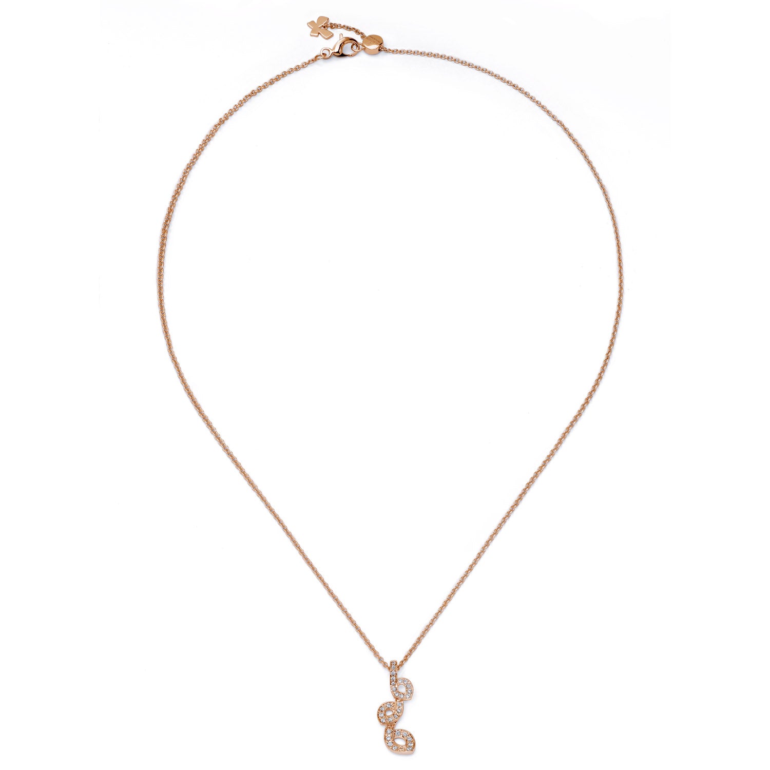 kleine Halskette mit Diamanten