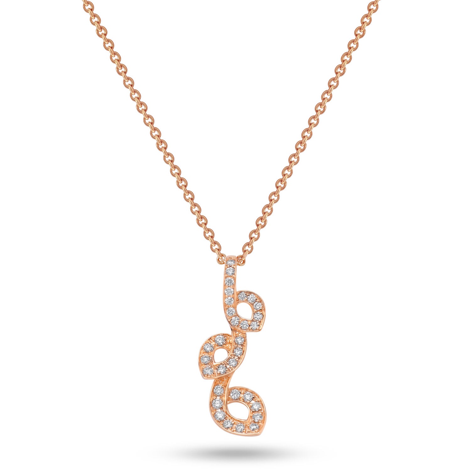 kleine Halskette mit Diamanten