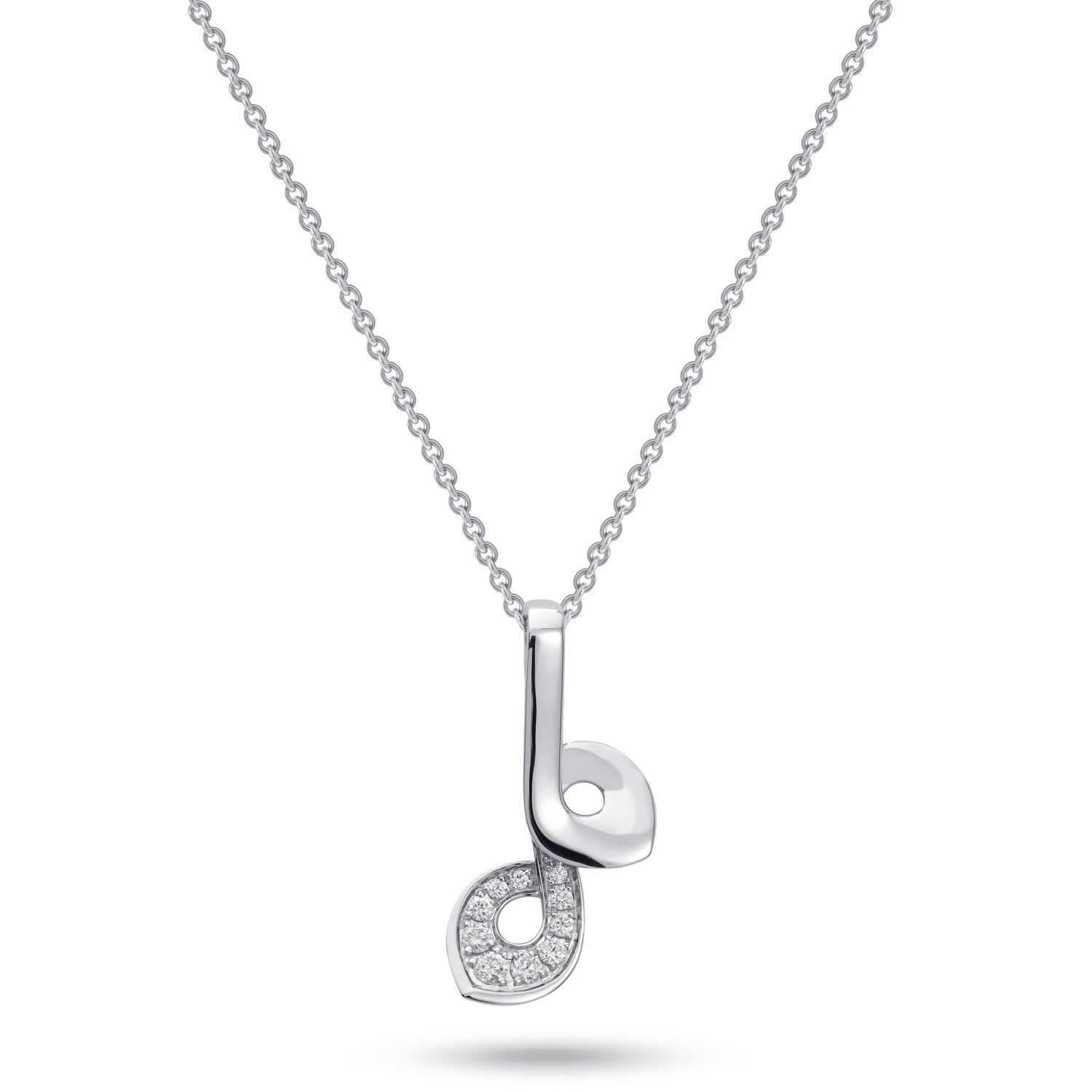 kleine Halskette mit Diamanten