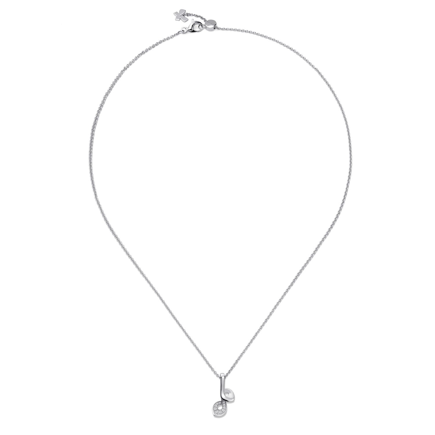 kleine Halskette mit Diamanten