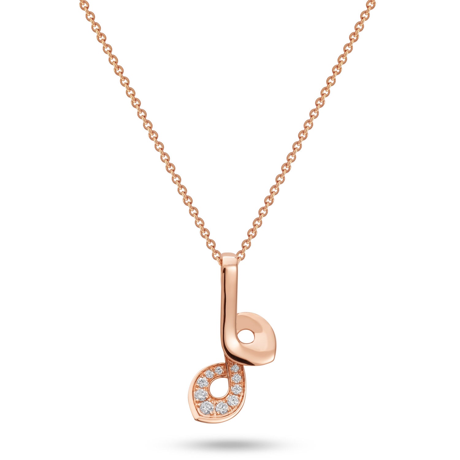 kleine Halskette mit Diamanten