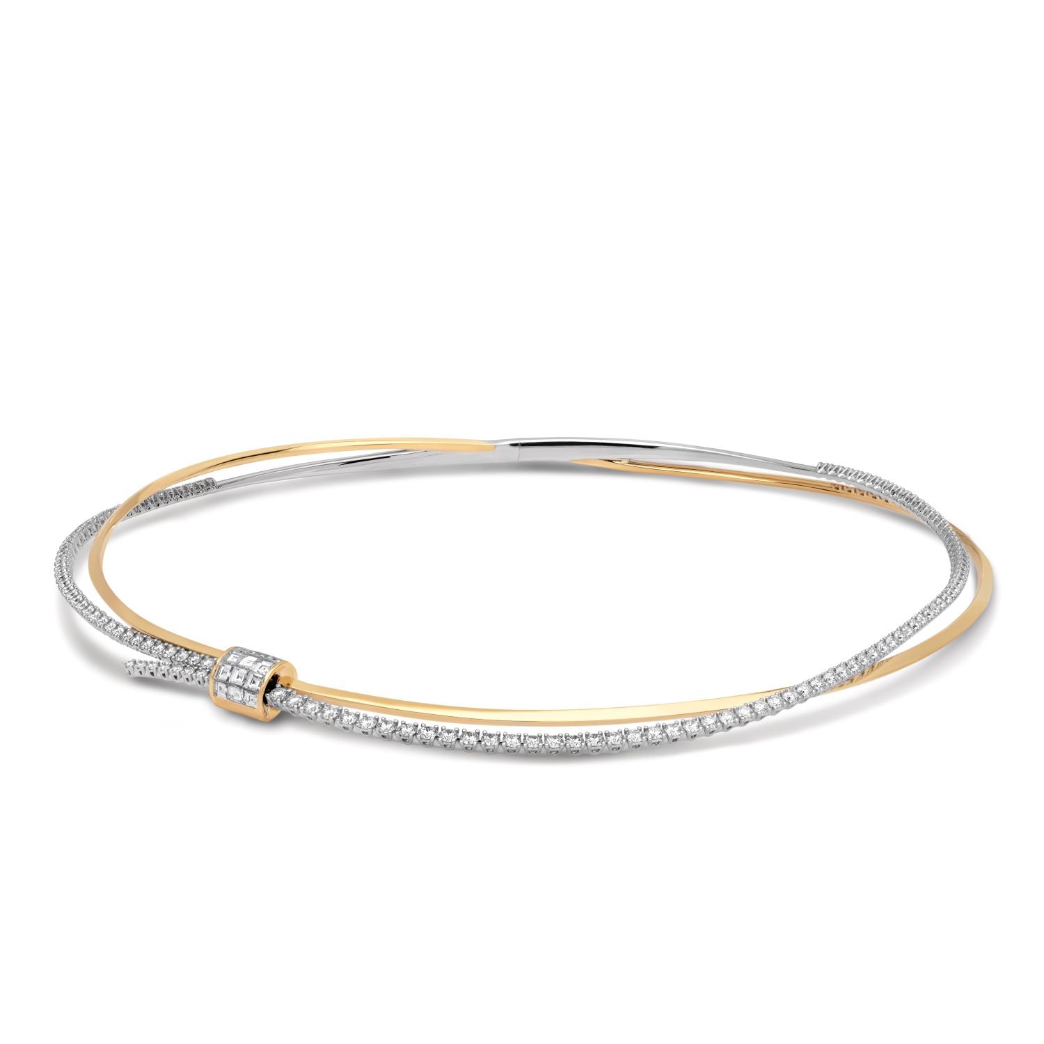 Bicolor Diamant Choker