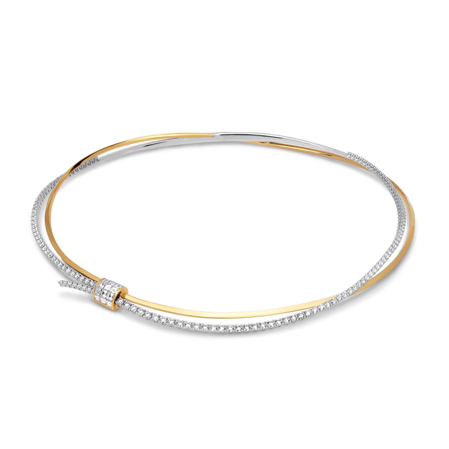 Bicolor Diamant Choker