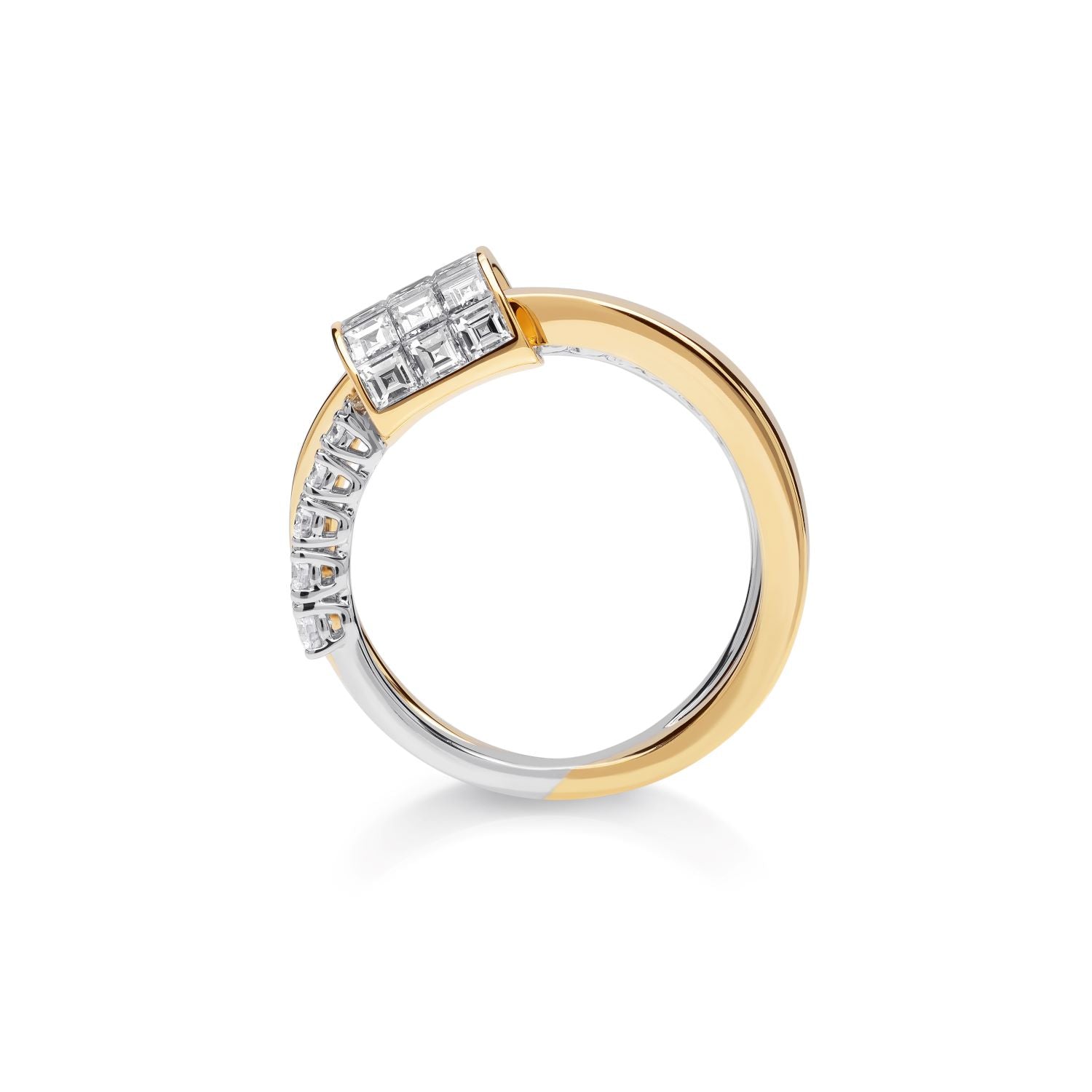 Bicolor Diamantring