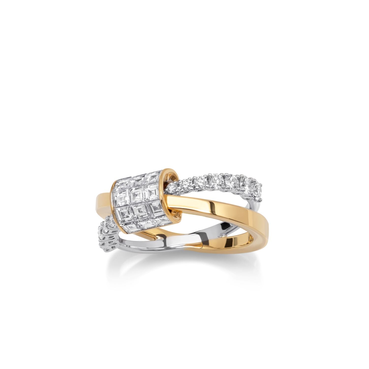 Bicolor Diamantring