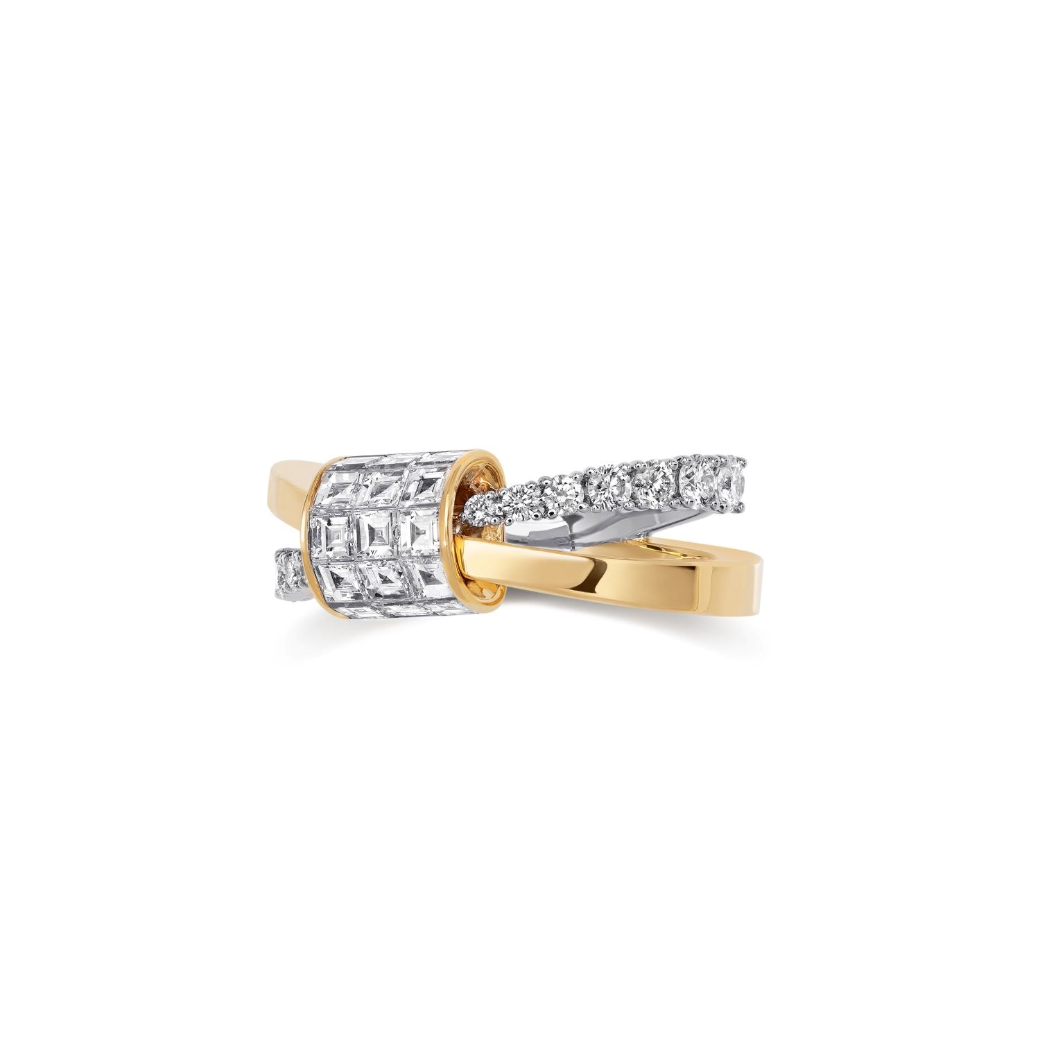 Bicolor Diamantring