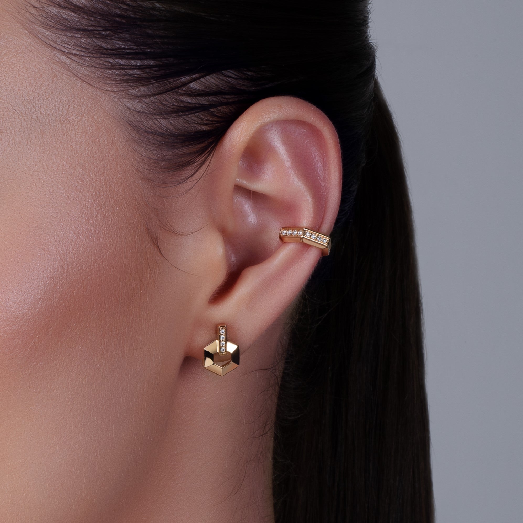 Ear Cuff mit Diamanten