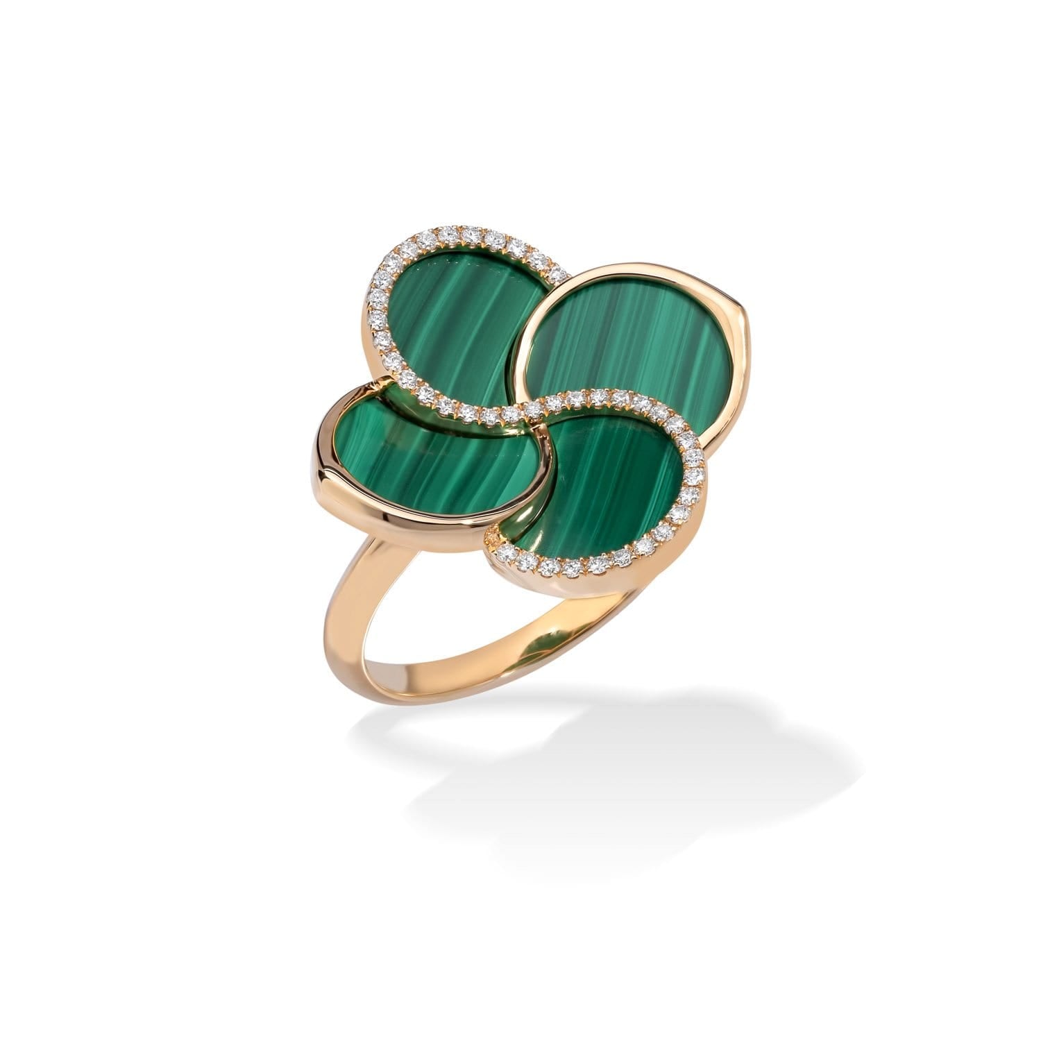 Ring with Malachite