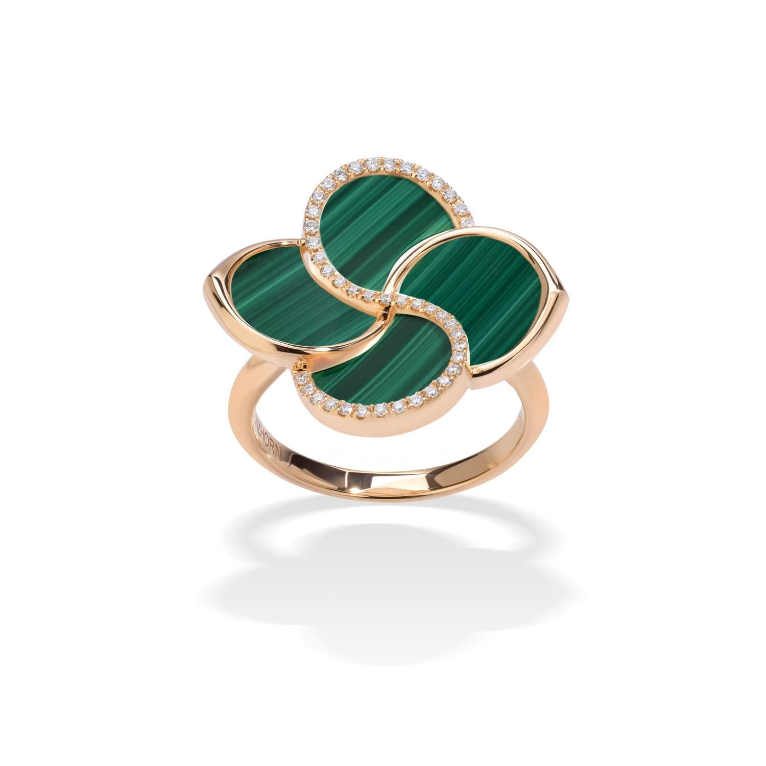Ring with Malachite