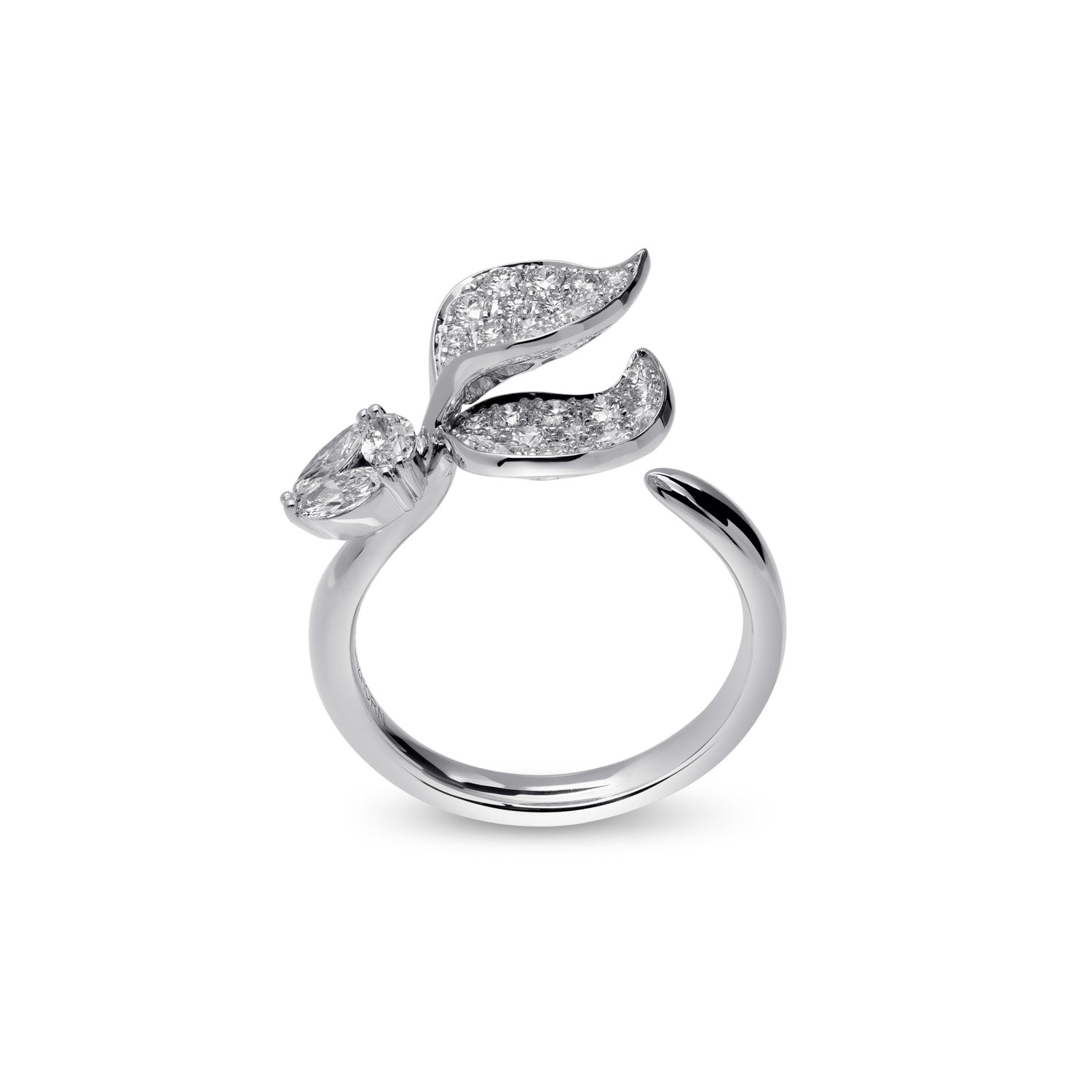 À FLEUR DE PARIS Diamant-Ring mit zwei Blättern