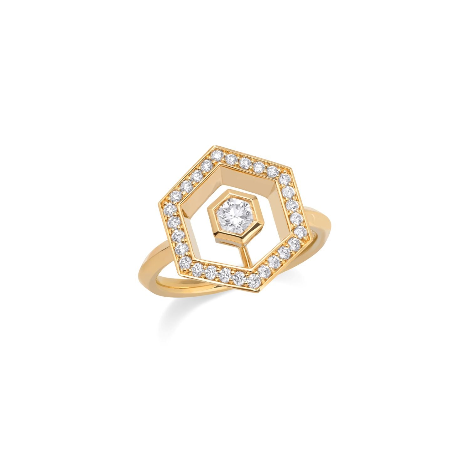 Diamantpavé Halo Ring