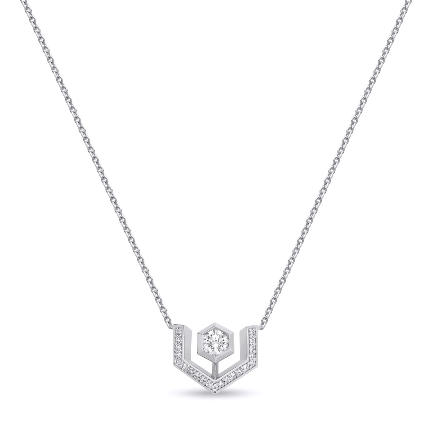 Diamantpavé Stern-Halskette