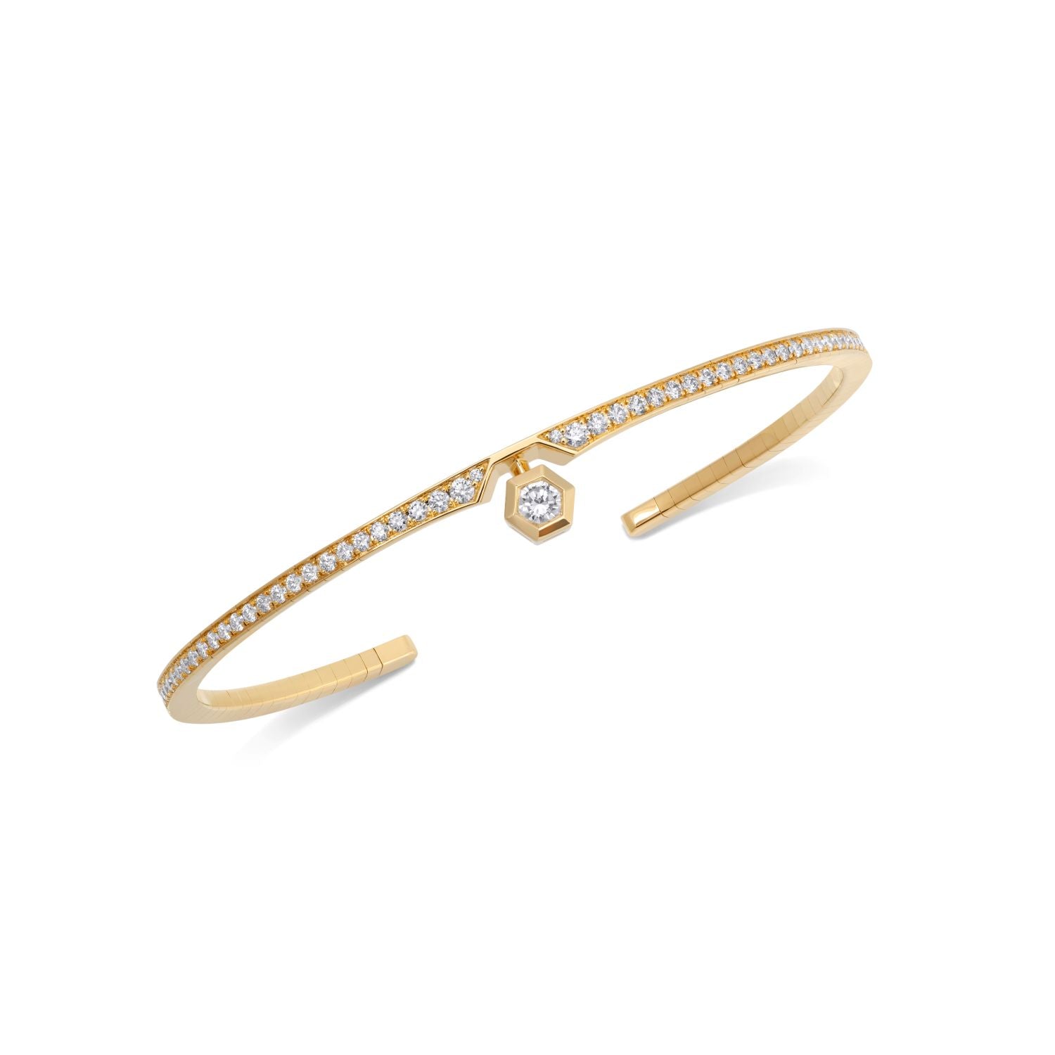 Flexibler Stern-Armreif mit Diamanten