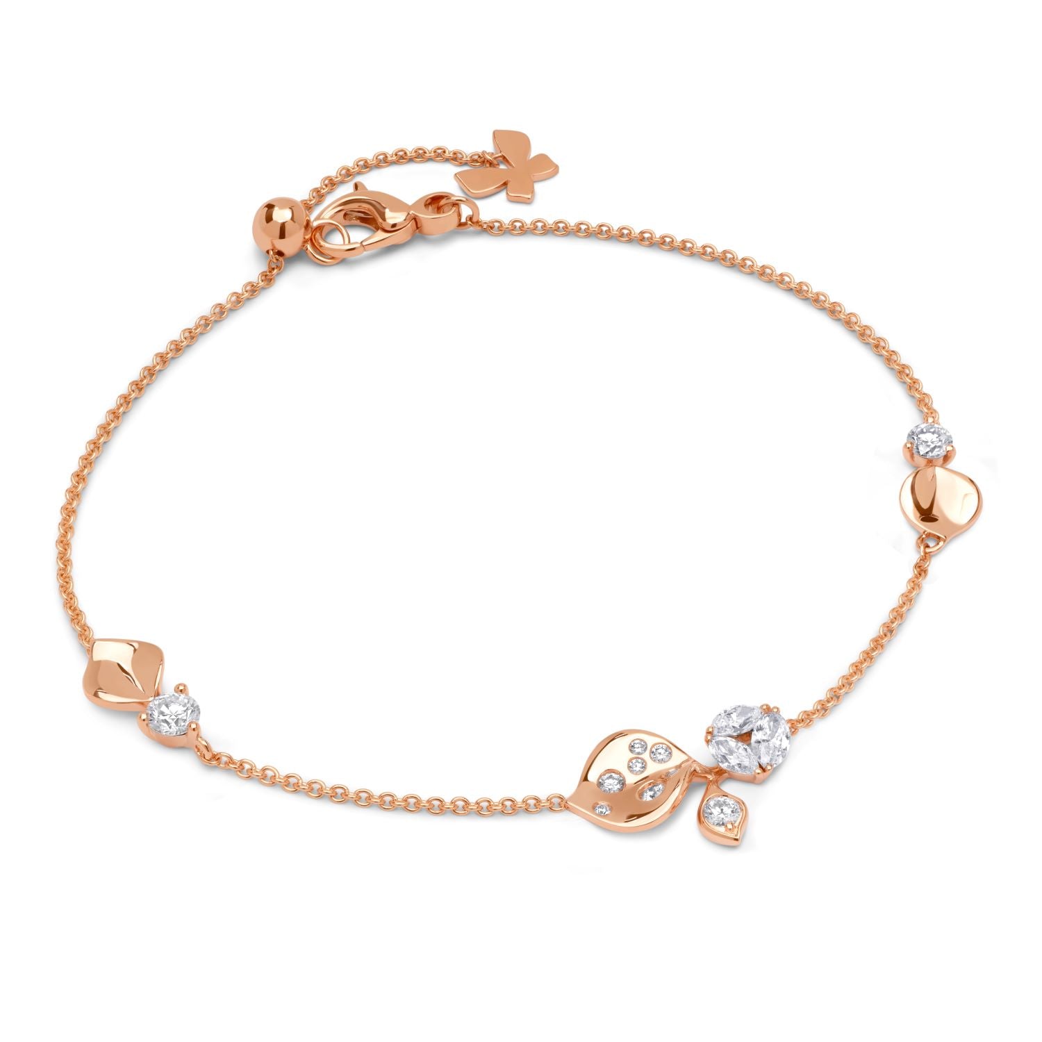 À FLEUR DE PARIS Rose Gold Bracelet