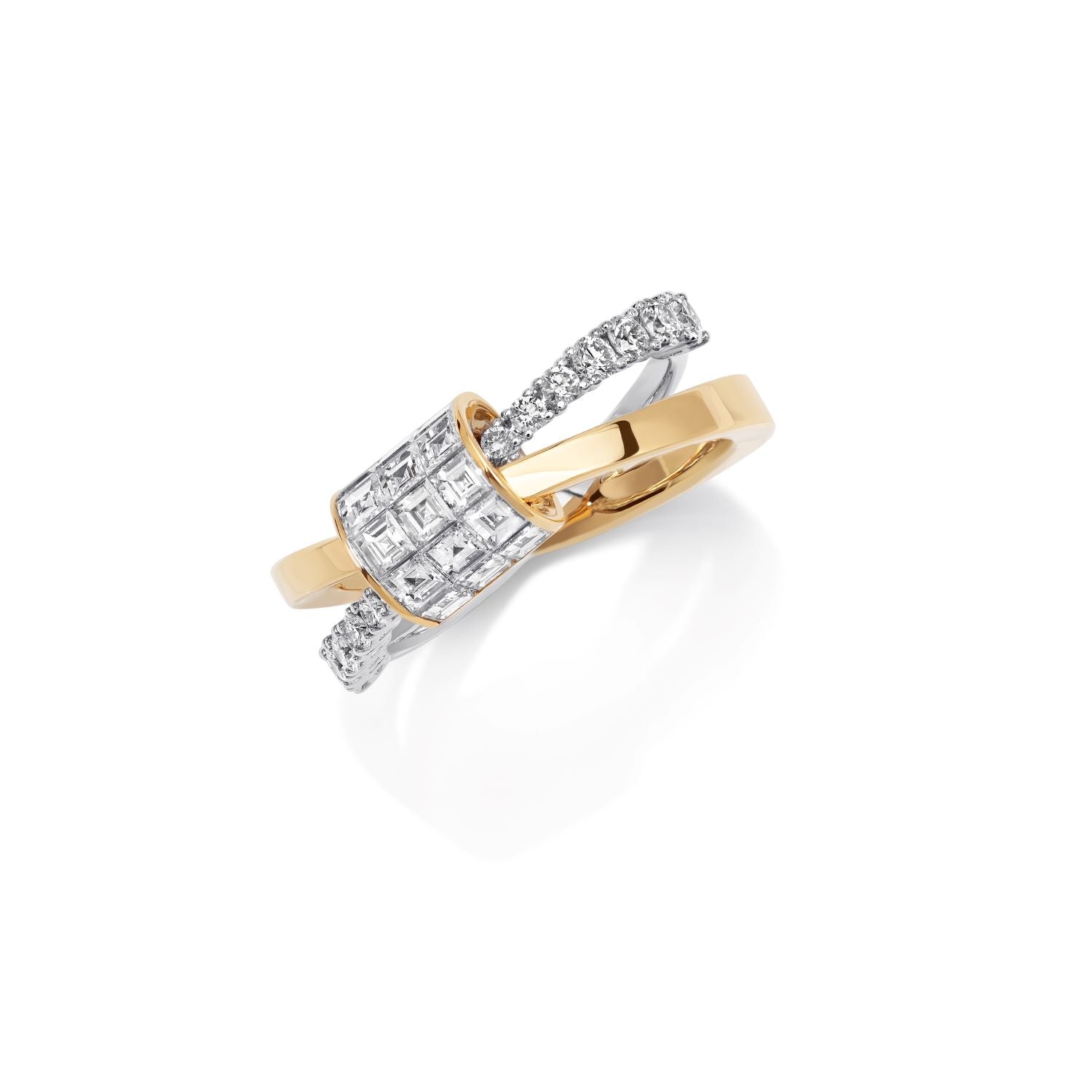 HOLD ON TIGHT Bicolor Diamond Ring