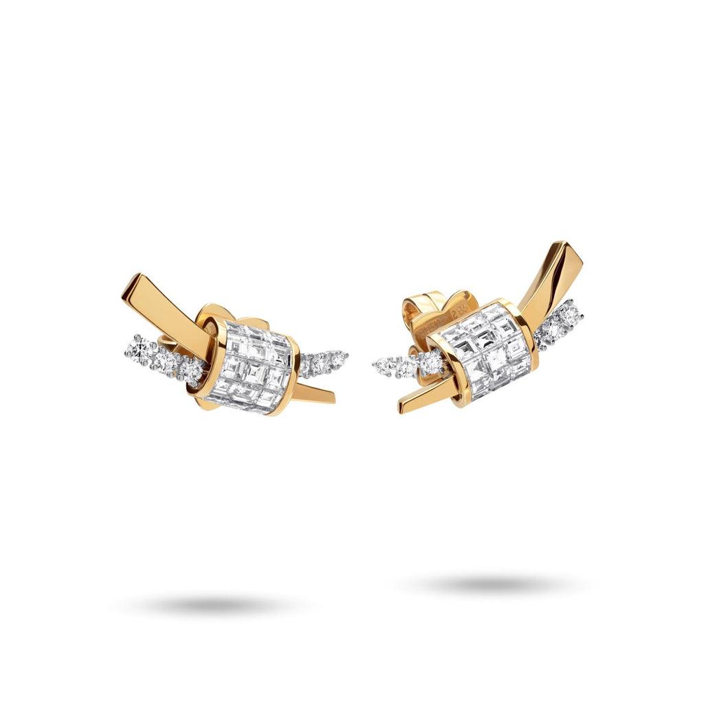 Stenzhorn De Fleur Jewellery Bicolor Diamant-Ohrringe – STENZHORN JEWELLERY