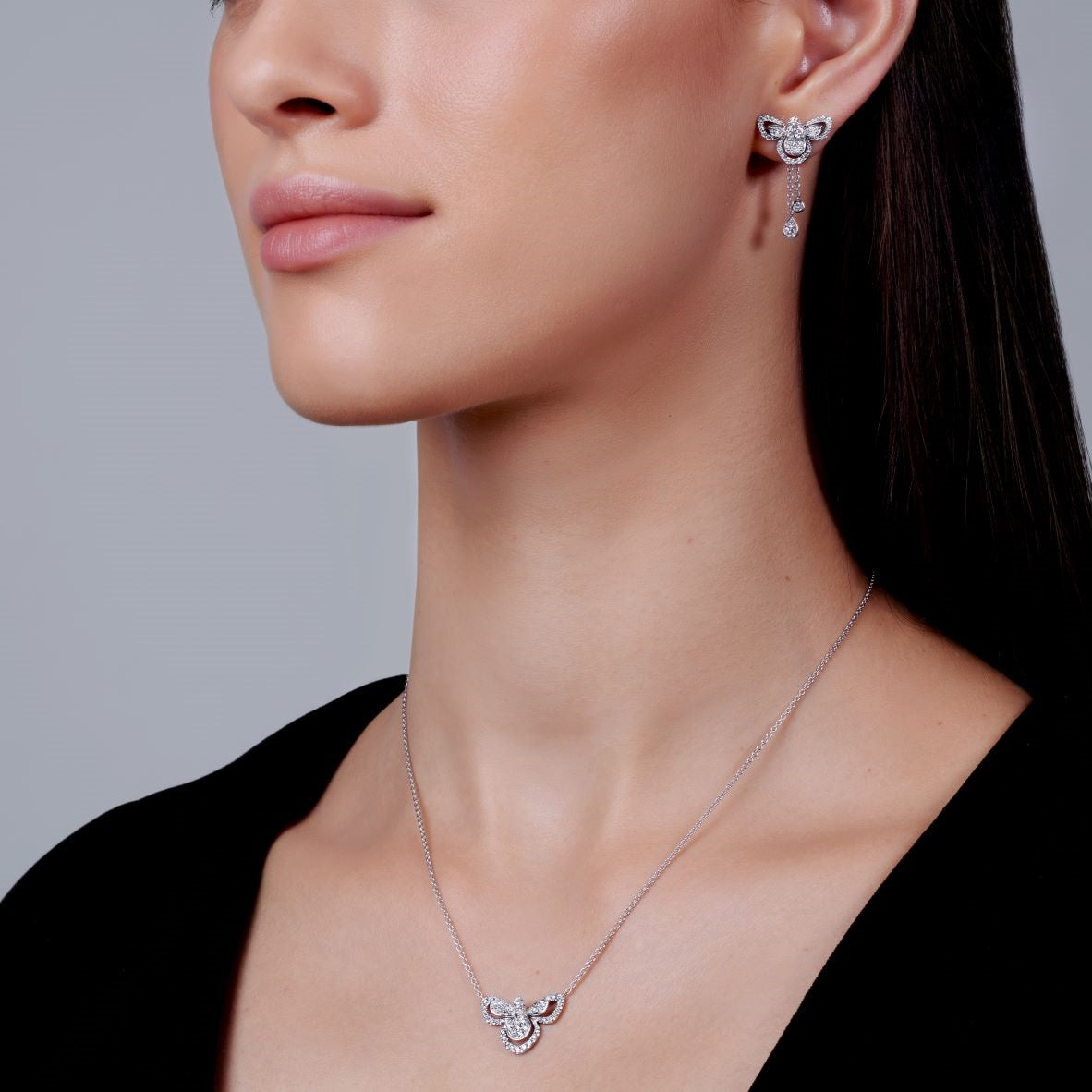 PICCOLE SONATE Bienen Diamant-Halskette