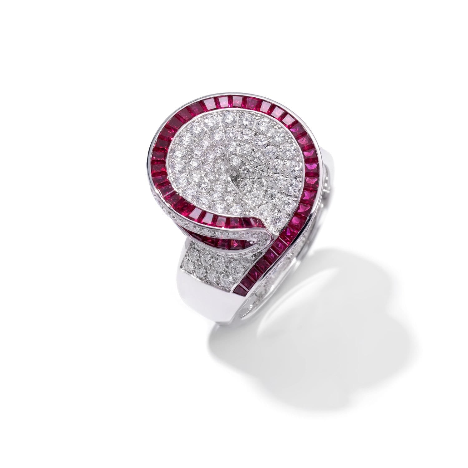 VINTAGE: Ring Diamant Rubin