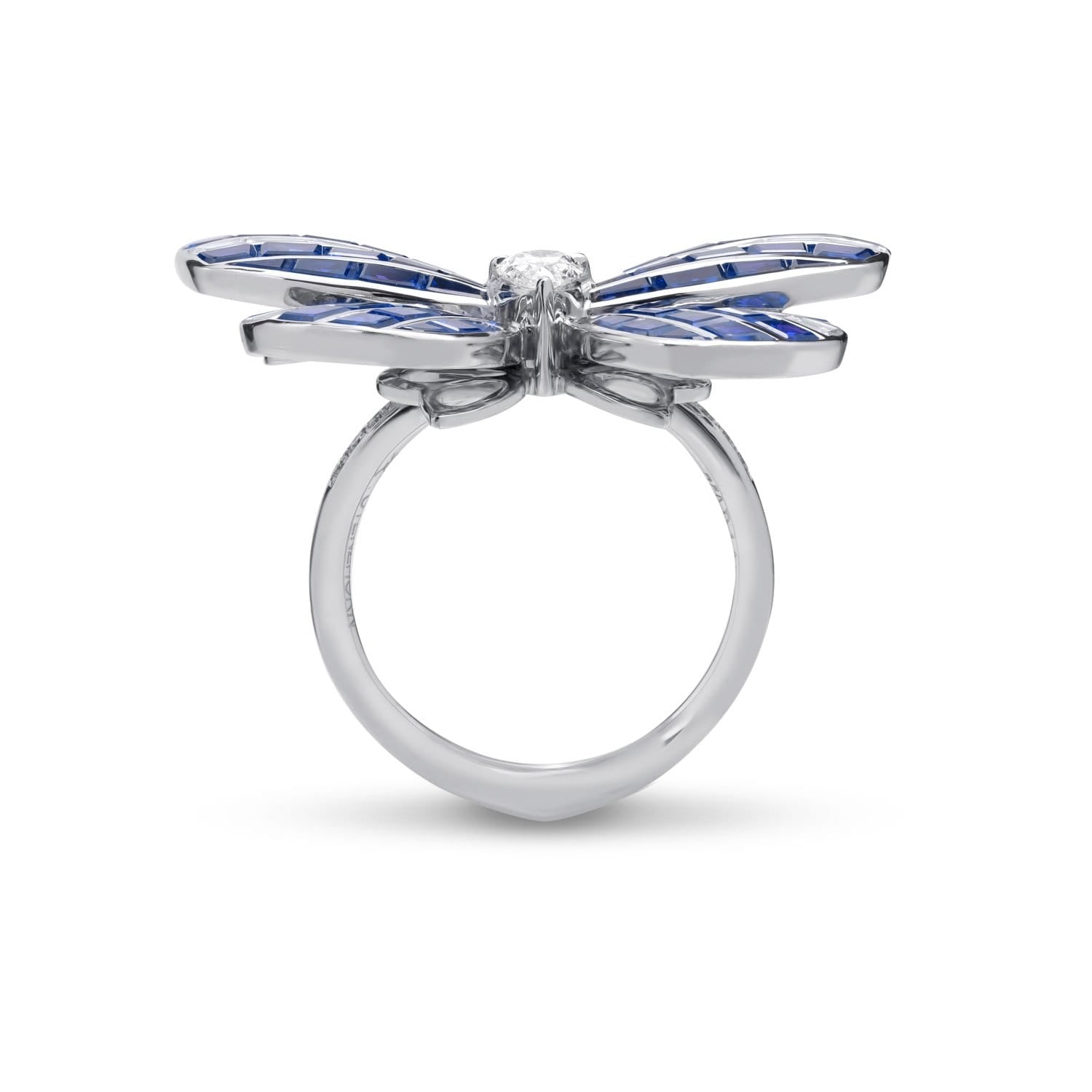 BUTTERFLY LOVERS Sapphire Large Ring