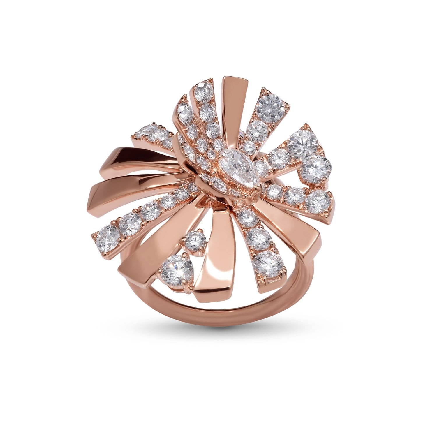 PERSUASION Diamant-Rosegold Ring