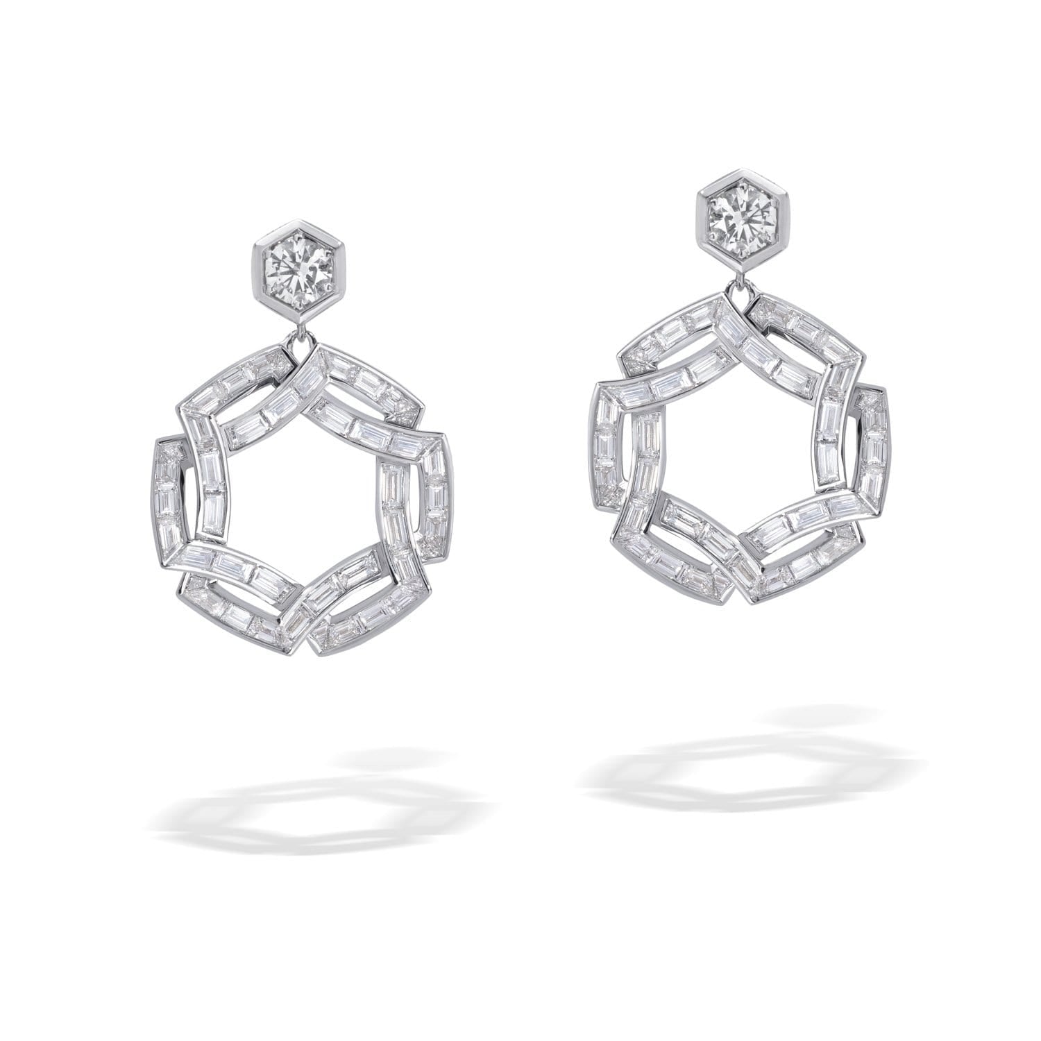 SECRET CIRCLES Diamant-Ohrringe