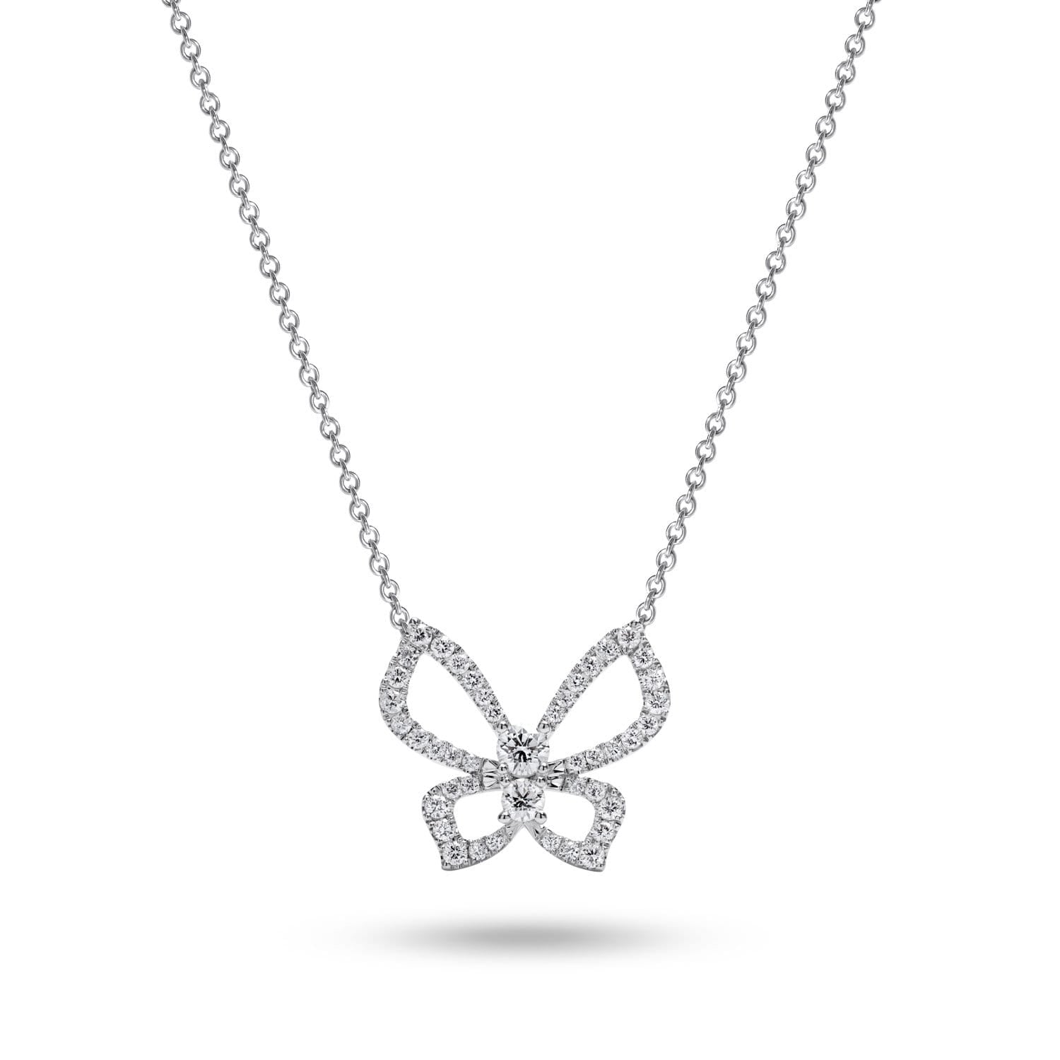 PICCOLE SONATE Butterfly Necklace with Diamonds