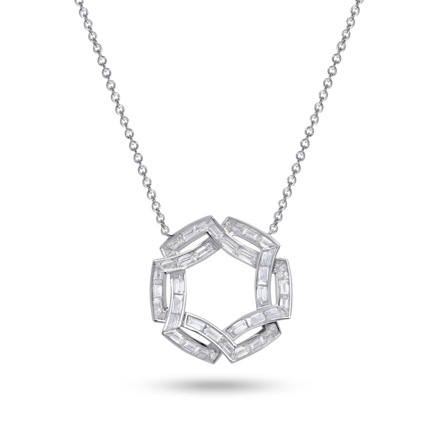 SECRET CIRCLES Baguette Diamond Necklace