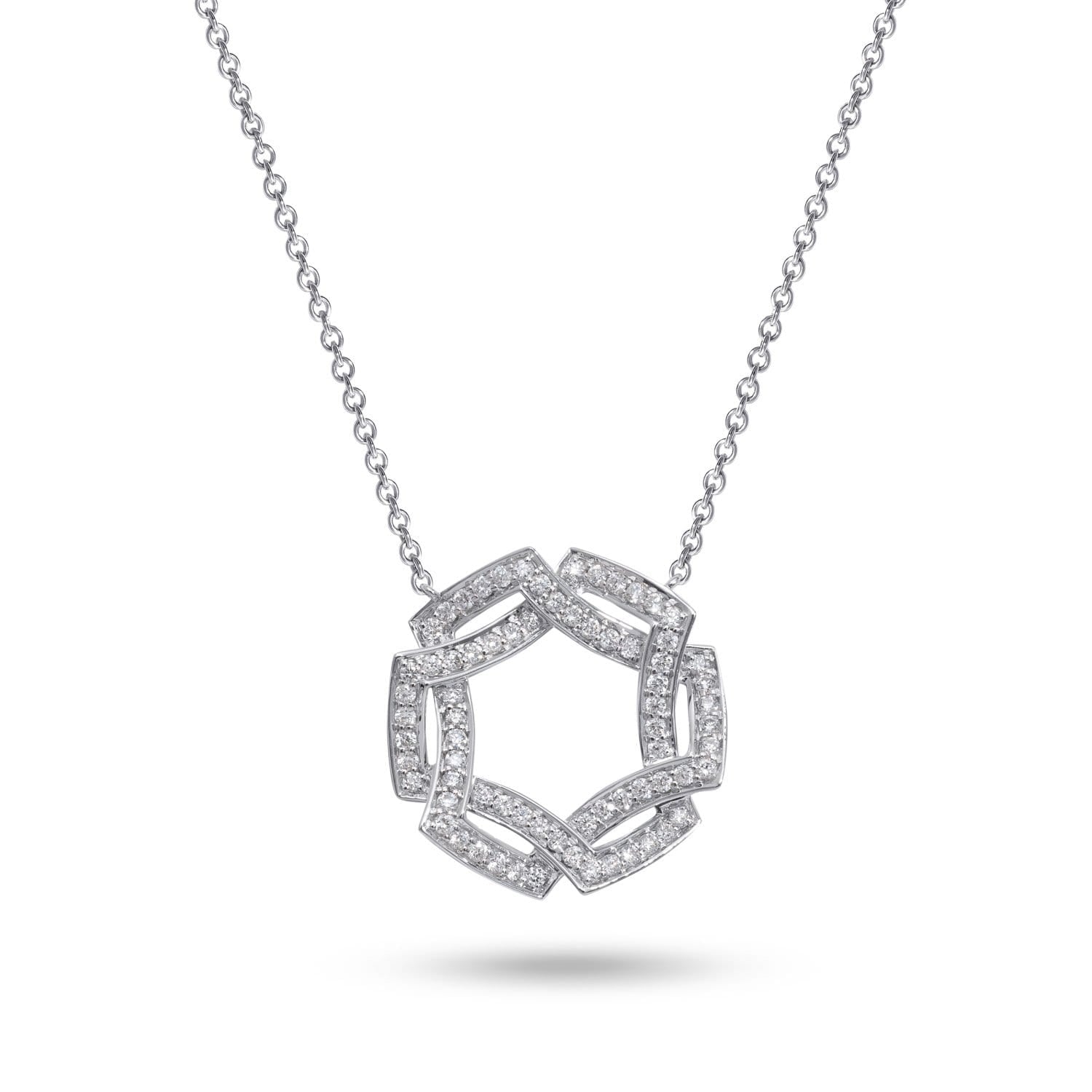 SECRET CIRCLES Pavé-Diamant-Halskette