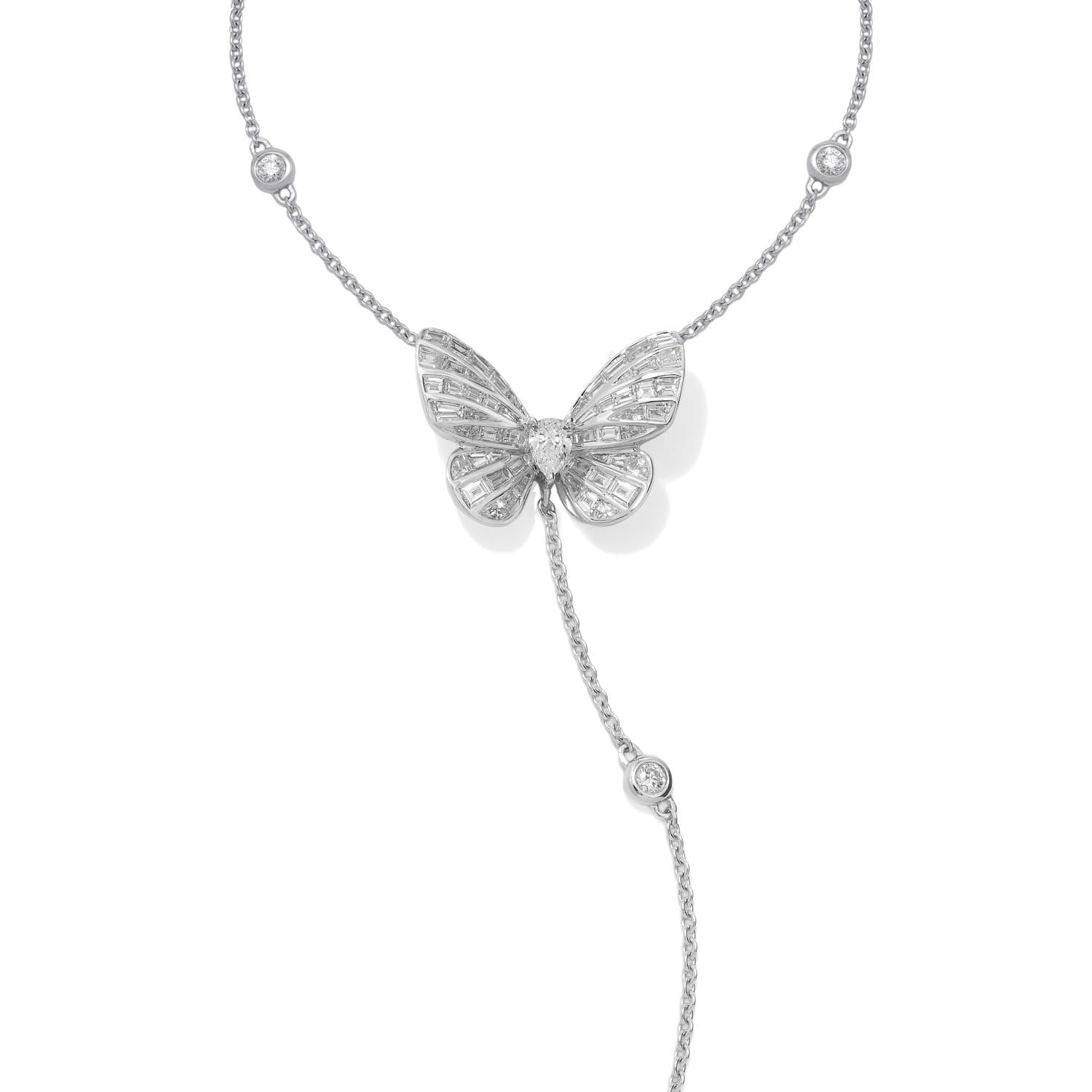 BUTTERFLY LOVERS All Diamond Necklace