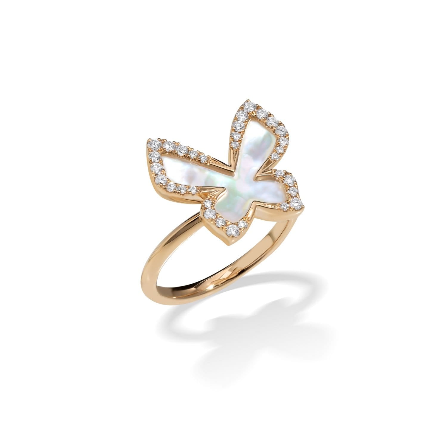 PICCOLE SONATE Butterfly Ring with Mother Of Pearl