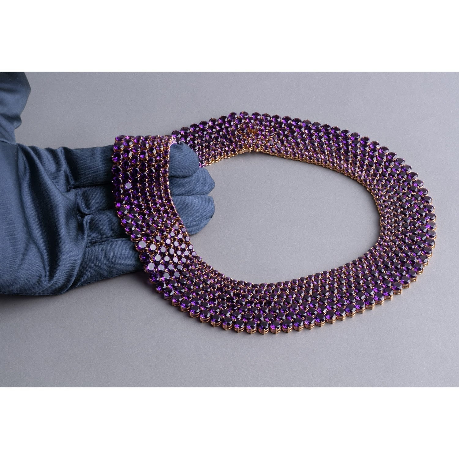 VINTAGE: 2NDSKIN Halskette, Amethyst