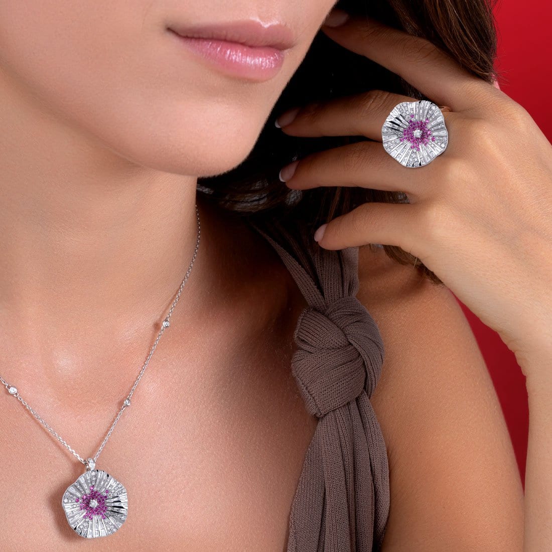 BELLE Pink Sapphire Pendant